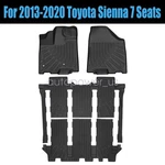 For 2013-2020 Toyota Sienna 4-DOOR 7 Seats Tpe Floor Mats Liner Set All Weather. Fixed Price $118.65.