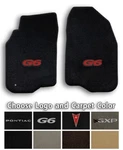 Pontiac G6 2PC Velourtex Carpet Front Floor Mats - Choose Color & Logo. Fixed Price $138.99.