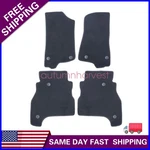 For 2020-2025 Jeep Gladiator Front & Rear Velour Floor Mats Carpet Black 4PCS. Fixed Price $37.79.