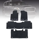For 2011-2018 Infiniti QX56 QX80 Front & Rear Floor Mats Carpet 3 Rows Velour 4X. Fixed Price $50.29.