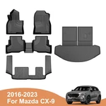 Car Tpe 3D Floor Mats And Trunk All Weather For Mazda CX-9 7-SEATS 2016-2023. Fixed Price $139.99.