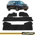 Fits 16-22 Honda Pilot Nylon Floor Mats Front Rear Carpet Liner 4PC Black. Fixed Price $59.99.