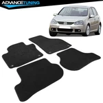 Fits 06-09 Volkswagen Golf Rabbit Gti Black Front Rear Nylon Floor Mats Carpet. Fixed Price $38.99.