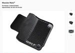 Genuine Volkswagen 2010-14 Monster Mats Round Retention Clip 1K1-061-552-HA-041. Fixed Price $55.00.