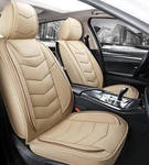 Universal Beige Pu Leather Car Covers 04 Style Front& Rear 5 Seats Full Set. Fixed Price $49.49.