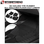 For 2019-2023 Ranger Super Crew 3D Molded Tpe Rubber All Weather Floor Mat Liner. Fixed Price $81.84.
