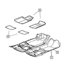 Genuine Mopar Floor - Front Mat Kit 82205013. Fixed Price $25.24.