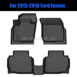 Tpe Floor Mats Liners Front & Rear 3PCS 2013-2016 Ford Fusion All-weather. Fixed Price $62.99.