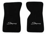 New! Black Floor Mats 1968-1982 Chevy Corvette Embroidered Stingray Logo Silver. Fixed Price $102.93.