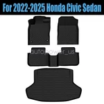 Tpe Floor Mats Liners / Trunk Cargo Black For 2022-2025 Honda Civic Sedan. Fixed Price $86.09.