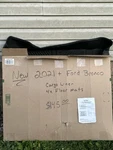 Maxzina Floor Mats 2021+ Ford Bronco 5 Pcs All Weather Black Fits 4 Door Only. Fixed Price $102.00.