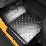 For Jeep Wrangler 87-95 Warrior 907BRD 1ST Row Polished Diamond Plate Floor Mats. Fixed Price $424.66.