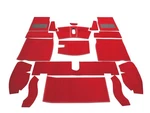Mg Midget 1275 1500 1967-1980 Complete Replacement Red Interior Carpet Set. Fixed Price $265.00.