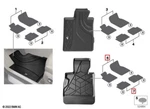 Genuine Bmw G70 Series Floor Mats All Weather Front & Rear Set Lhd / Rhd. Fixed Price $289.00.