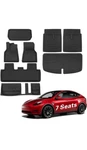Basenor 8PCS Tesla Model Y 7 Seater Floor Mats 3D Full Set Liners. Fixed Price $49.99.
