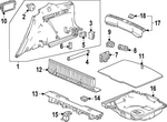 Genuine Honda Lift-gate Trim Scuff Plate 84640-3A0-A21ZA. Fixed Price $232.70.