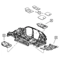 Genuine Mopar Mat Kit-floor 1BG261X9AG. Fixed Price $192.78.