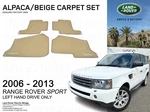 Land Rover Oem Range Sport Alpaca Light Beige Carpet Mats 2006-2013. Fixed Price $357.82.