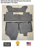 Oem Honda Pilot High Wall Season Floor Mat Set 2016-2022 08P17-TG7-300A. Fixed Price $327.09.