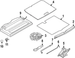 Genuine Nissan Floor Mat 84908-7LF0A. Fixed Price $231.12.