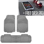 3PCS Floor Mats For Auto Car Suv Van Semi-custom Vinyl W Free Dash Pad. Fixed Price $29.99.