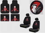 New Betty Boop Skyline Red Dress 9PC Floor Mat Seat Covers Steering Wheel. Fixed Price $108.48.