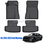 Tpe All-weather 3D Floor Mats Liners 4PCS Black 2015 To 2025 Ford Mustang. Fixed Price $65.79.