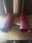 Nos 1965-1970 Ford Mustang Red Rear Floor Mats C5ZZ-6513106-B. Fixed Price $189.00.