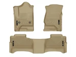 Husky Weatherbeater FRONT/2ND Row Floor Mats 3 Pc Fits Many 14-19 Chevy, Gmc Tan. Fixed Price $127.49.