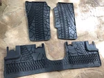 Jeep Floor Mat Set, 2011 Wrangler, Plus Windshield Sun Shade. Fixed Price $155.00.