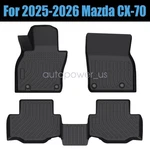 For 2025-2026 Mazda CX-70 Tpe All-weather Front & Rear Floor Mats Liners Set 3D. Fixed Price $75.49.
