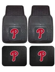 New Mlb Philadelphia Phillies Car Truck Front Back Rubber All Weather Floor Mats. Fixed Price $39.97.