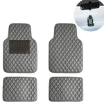 Universal Leather Floor Mats For Car Auto Diamond Pattern Gray W/ Free Gift. Fixed Price $27.99.