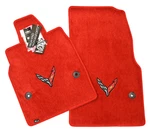 Chevrolet Corvette C8 Floor Mats Adrenaline Red Black Carbon Flags 32OZ-IN Stock. Fixed Price $162.99.