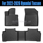 For 2022-2026 Hyundai Tucson Tpe All-weather Front & Rear Floor Mats Liners Set. Fixed Price $65.19.