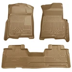 Tan Husky Liners Weatherbeater Floor Mats 2009-2014 Ford F-150 Extended Cab. Fixed Price $179.95.