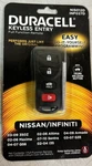 Duracell NIS012D INF027D Replacement Keyless Entry Remote For Nissan/infiniti. Fixed Price $30.00.