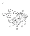 Genuine Mopar Floor Mat Kit 1UB86LU5AB. Fixed Price $93.83.