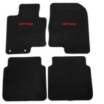 Fit For 11-15 Kia Optima Black Nylon Floor Mats Carpets W/ Red Emblems. Fixed Price $59.99.