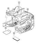 Genuine Mopar Front Floor Carpet Left 1NG31DX9AF. Fixed Price $395.68.