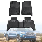 Tpe Front & 2ND Row Floor Mats Liners For 2005-2015 Toyota Tacoma Double Cab New. Fixed Price $67.79.