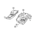 Genuine Mopar Front Floor Carpet 7KV29TX7AB. Fixed Price $129.32.