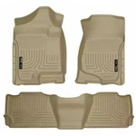 Husky Weatherbeater 1ST & 2ND Row Tan Floor Liners For Tahoe Yukon Escalade. Fixed Price $165.89.