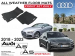Genuine Oem Front All-weather Black Floor Mat Set For Audi A5 Sportback Quattro. Fixed Price $135.13.