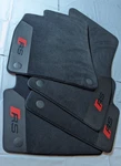Audi RS-6 RS-7 2019-2025 Custom Floor Mats With Real Carbon Fiber Inserts. Fixed Price $329.00.