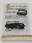 1993 Suzuki Sidekick 4X4 Original Ad. Fixed Price $13.25.
