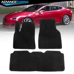 Fits 12-20 Tesla Model Sedan Floor Mats Carpet Front Rear Row Black Nylon 3PCS. Fixed Price $45.99.