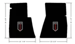 New! Black Front Floor Mats 1962 - 1967 Chevy Ii Embroidered Shield Logo Pair. Fixed Price $138.99.