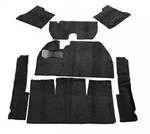7 Pc Carpet Kit Black No Foot Rest Vw Bug Sedan 1958-1968 Empi 00-3081-0. Fixed Price $167.25.