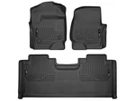 Husky Weatherbeater FRONT/2ND Row Floor Mats 3PC Fits 2017-2026 F250/F350 Black. Fixed Price $149.99.